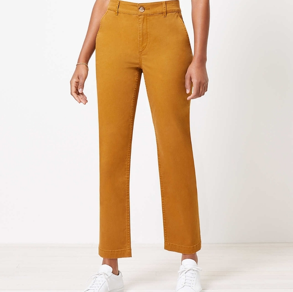 Loft The Perfect Straight Twill Pants - Picture 4 of 5